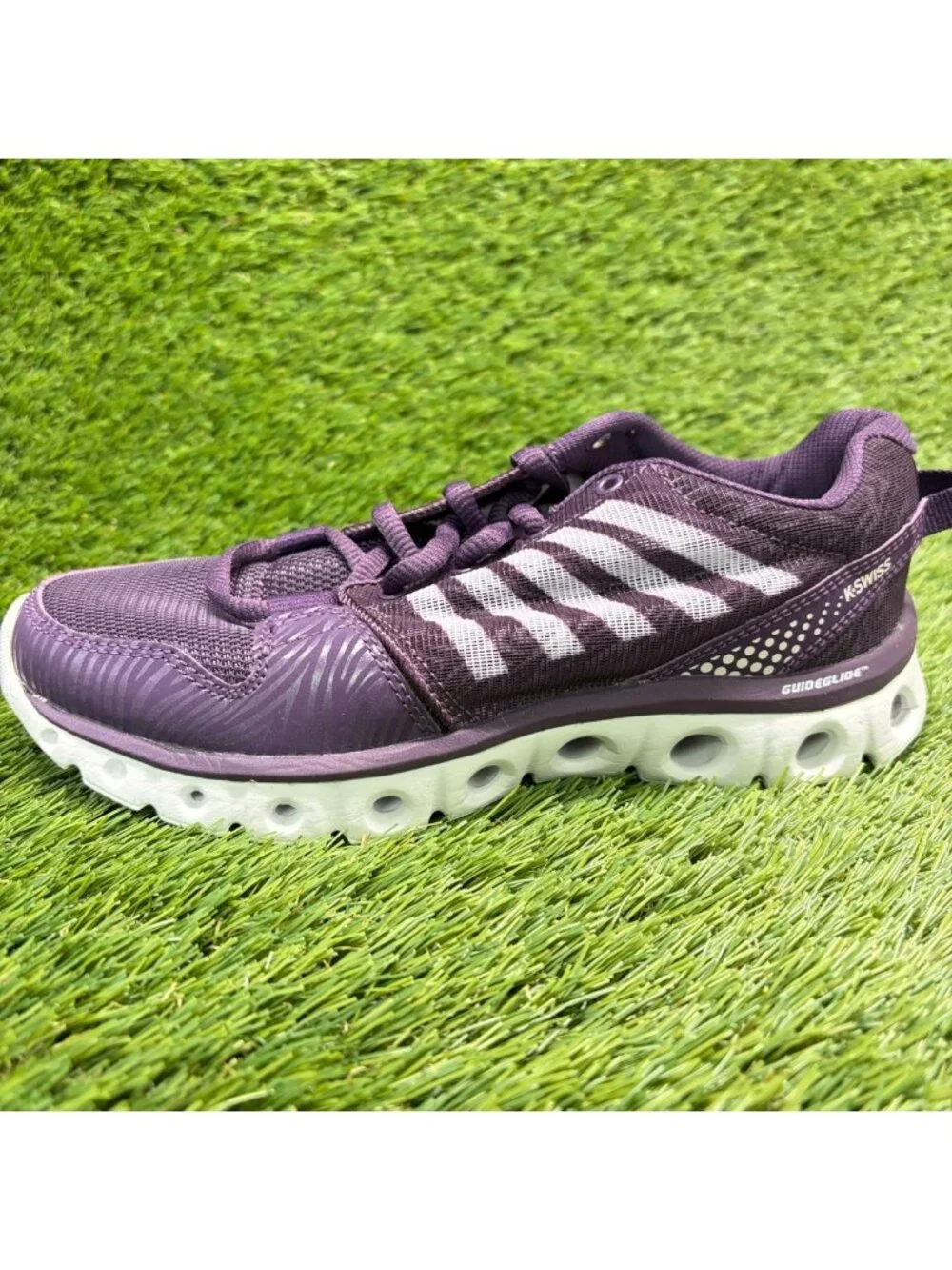K-Swiss X Lite Womens Size 5.5 Purple White Athletic Running Shoes Sneakers